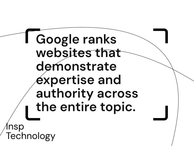 demonstrate expertise and authority accross the entire topic